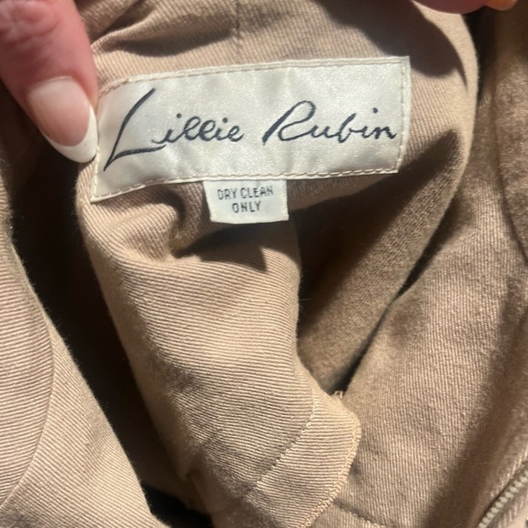 Rare luxury vintage beige cream Lillie Rubin studded jumpsuit one piece romper - Picture 2 of 5